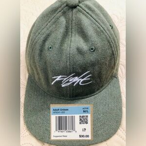 NEW..ADULT UNISEX M/L JORDAN FLY CLUB CAP (OLIVE GREEN)